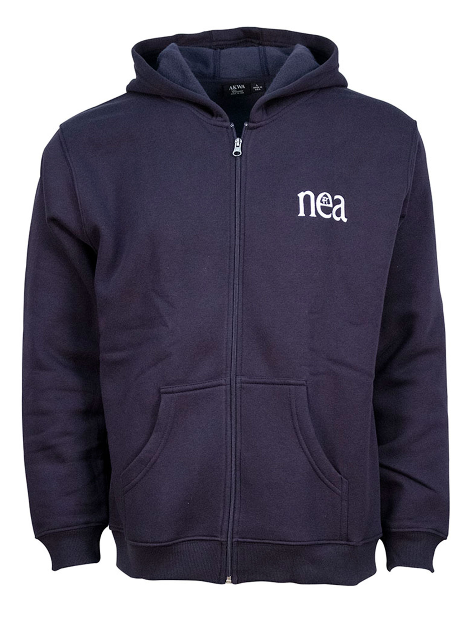 NEA Full Zip Fleece Navy Hoodie