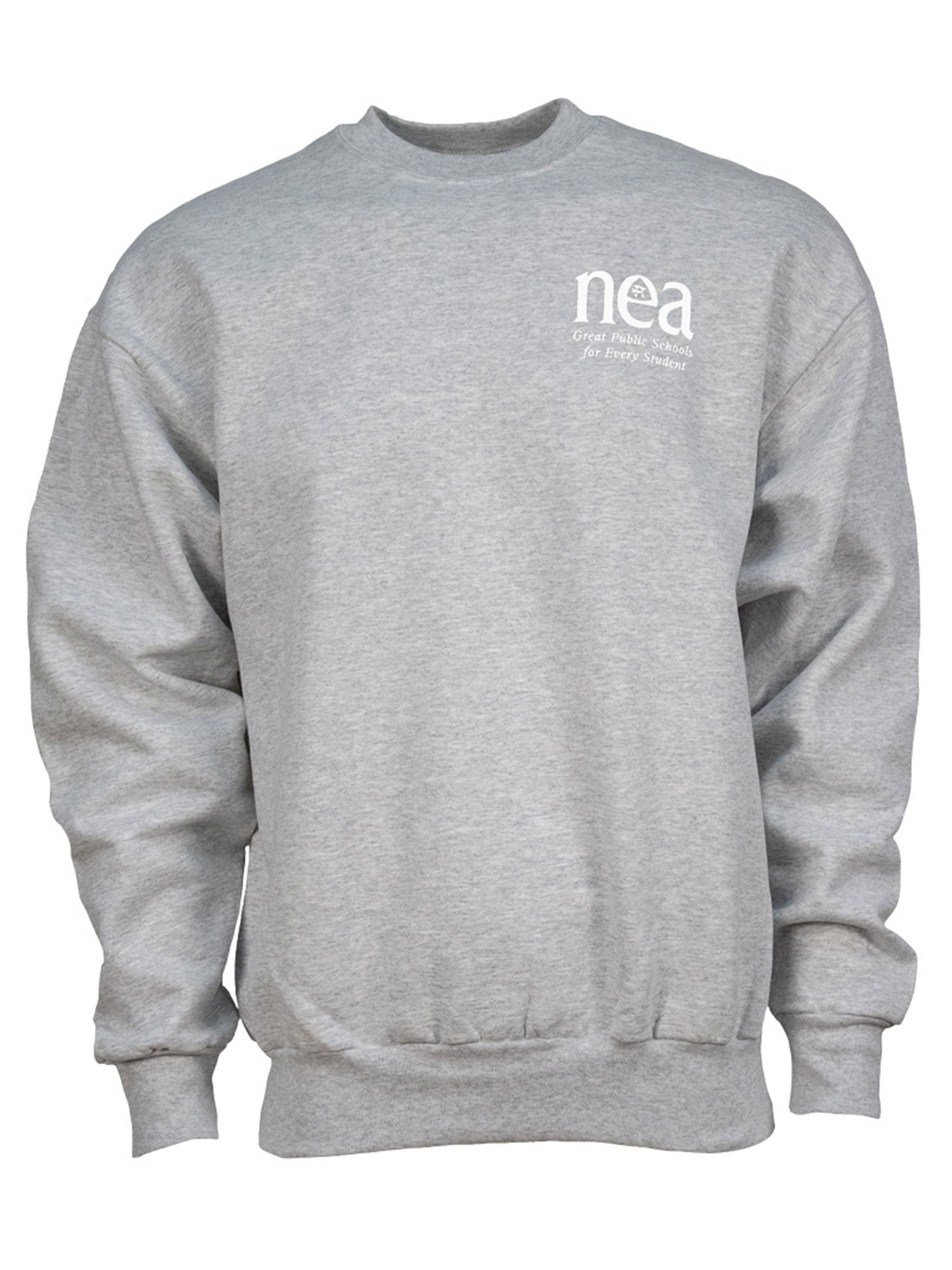 NEA Gray Crewneck Sweatshirt With White Logo