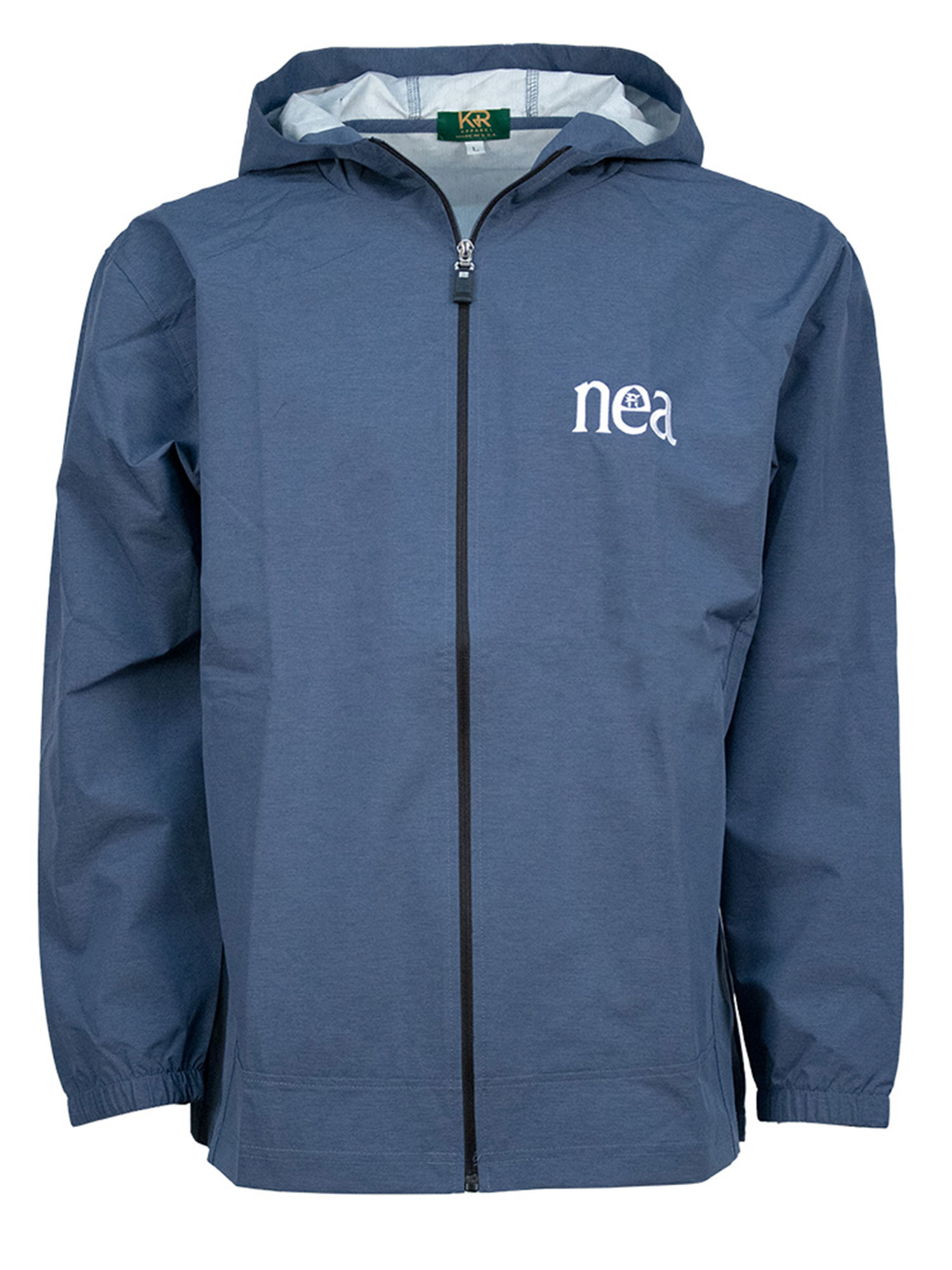 NEA Logo Blue Rain Jacket