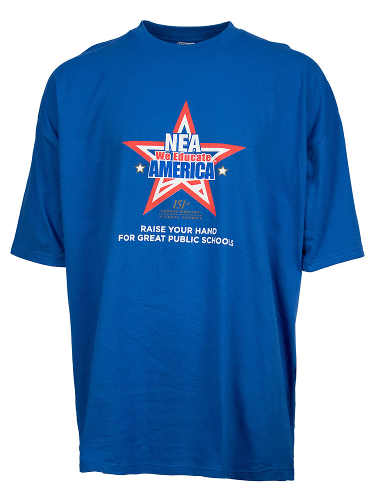 NEA We Educate America Raise Your Hand Tshirt