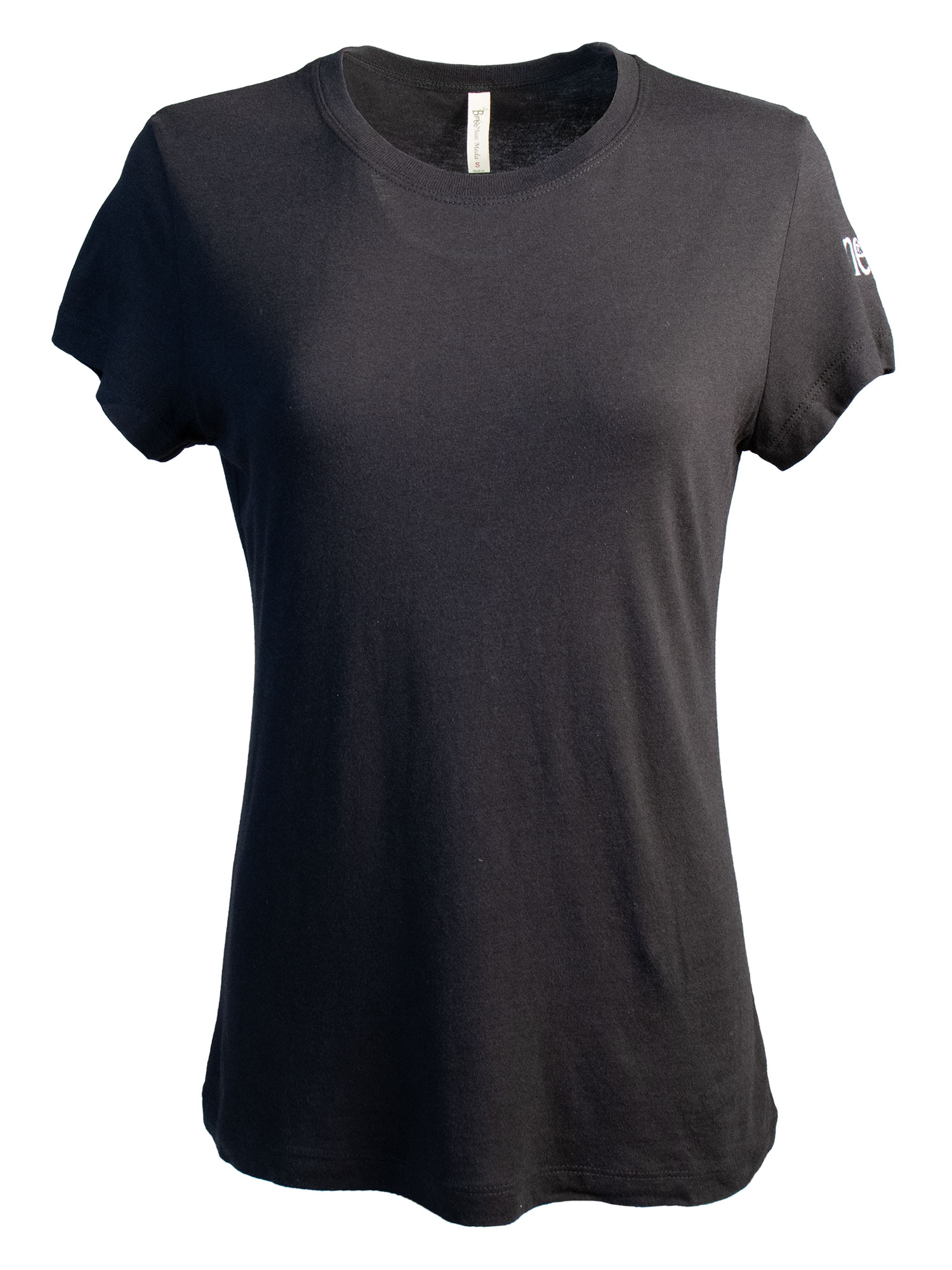 Ladies NEA Black Crewneck Tshirt