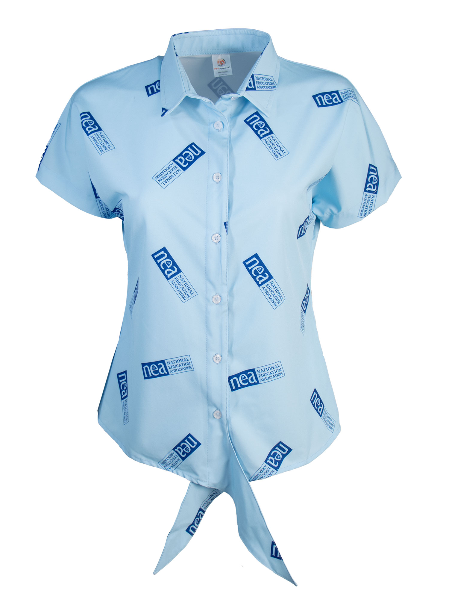 Women's Tie Front Button Shirt